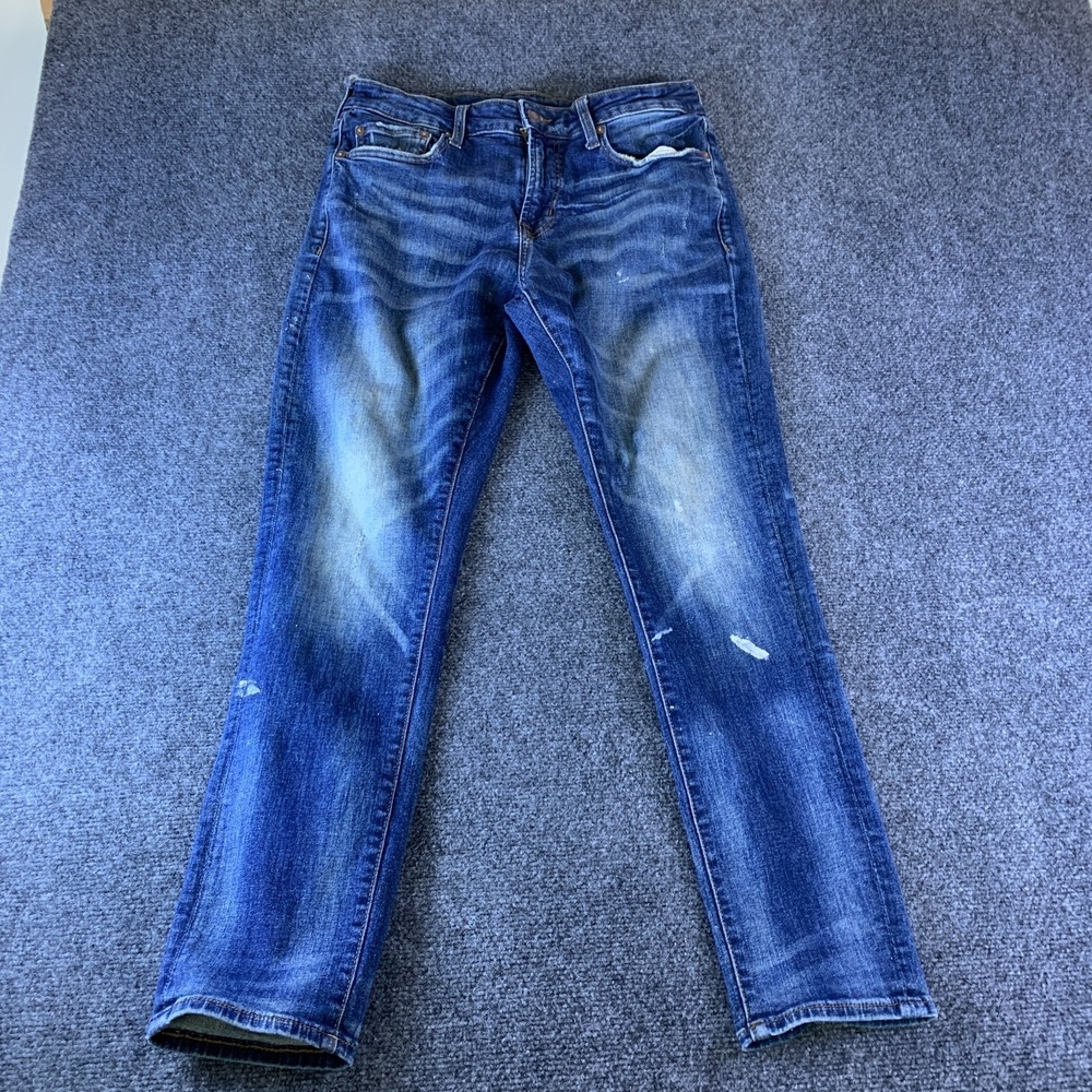 Aeropostale Athletic Skinny Jeans Mens 30x30 (Fits 30x27.5) Blue Denim Cotton